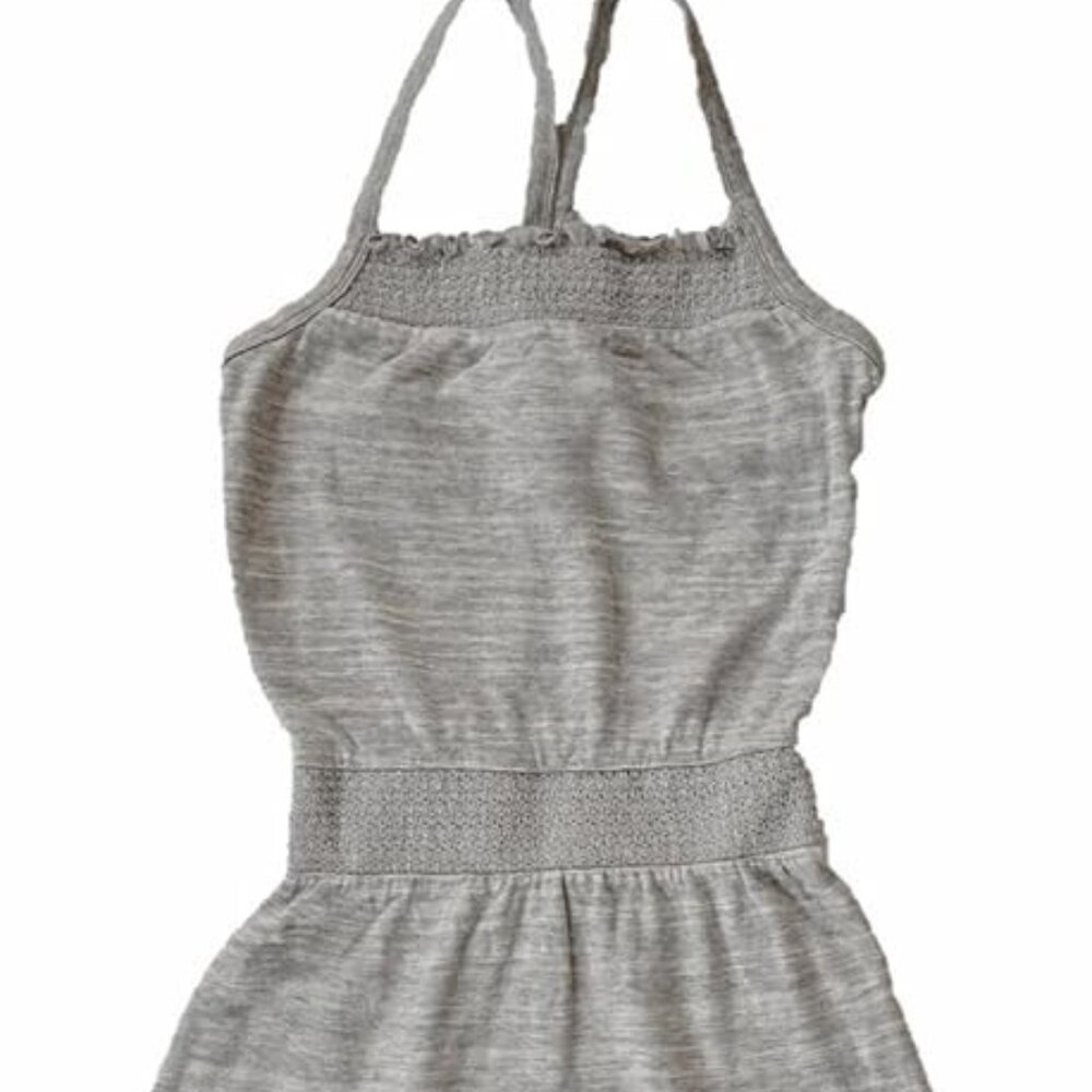 Juicy Couture Cozy Smoked Gray Tank Dress Size 0 XS Petite $198 NWT